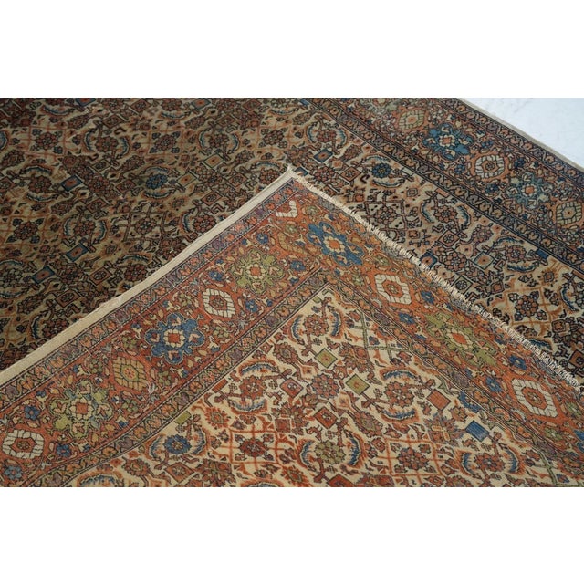 Ecru Antique Persian Rug 4'7'' x 6'10'' For Sale - Image 8 of 8