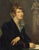 "Portrait of Ida Müller, Single Woman "Scholderer" painted by the German artist Hans Thoma. Oil on canvas, 19th century....