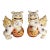 Pair of Vintage Japanese Kutani Foo Dogs Temple Lion For Sale