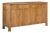 Baker Walnut and Brass Buffet Credenza For Sale