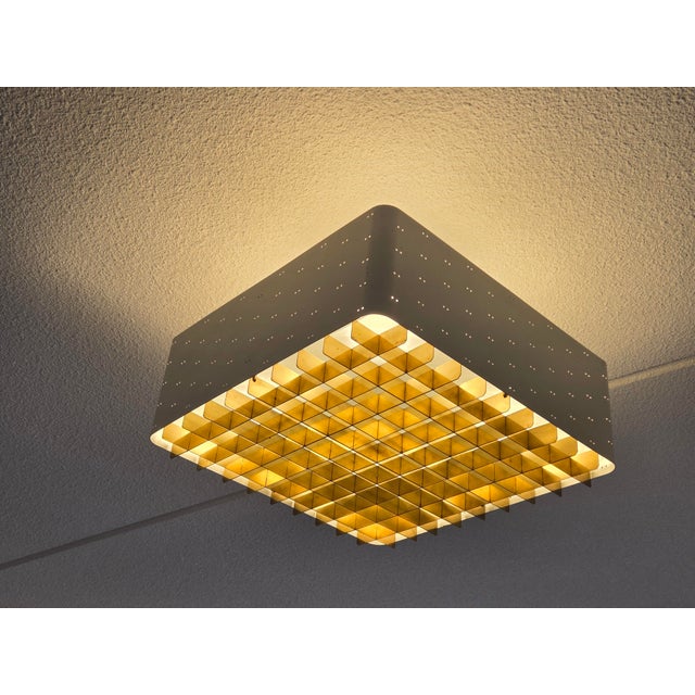 Mid-Century Modern Starry Sky Ceiling Lamp by Taito Oy, Finland, 1950s For Sale - Image 3 of 16