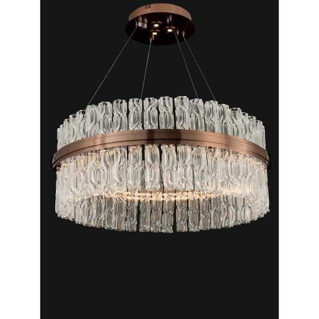 Collection eris chandelier, metal and glass, ncs 189/1/80 by jago dimensions: d 80 x h 30 cm. Materials: metal, glass....