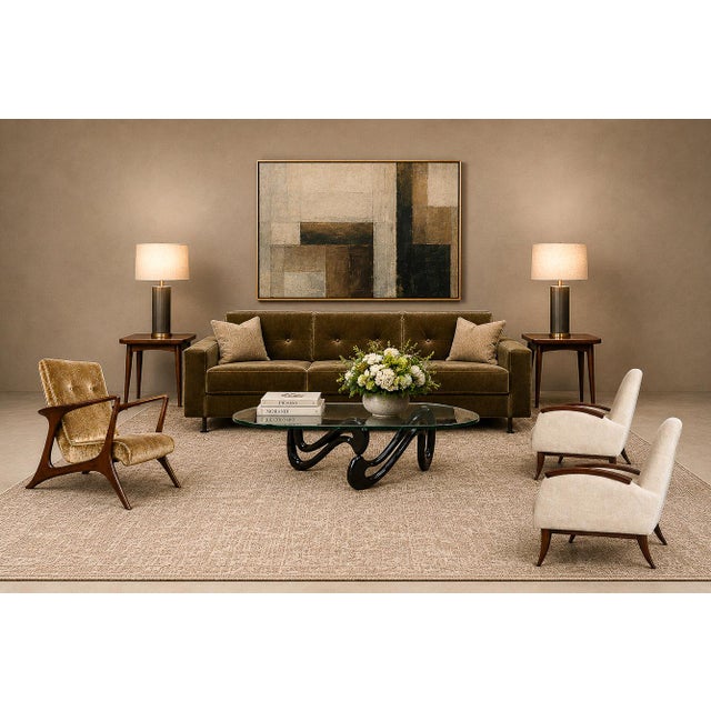 Vladimir Kagan Lounge Chair in Brazilian Rosewood & Velvet, Brazil, 1958 For Sale - Image 18 of 18