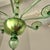 1980s 1980s Mid Century Modern, Murano Green Glass Chandelier For Sale - Image 5 of 9