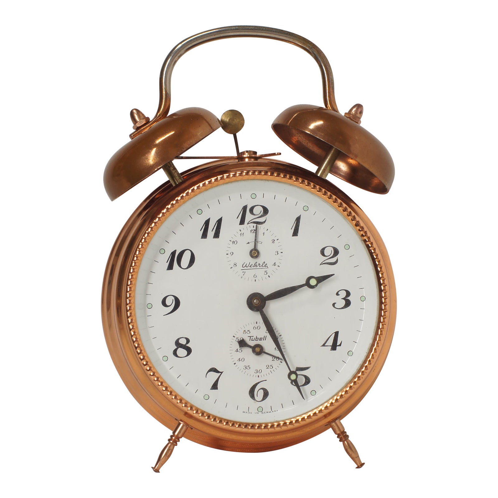 Wehrle 1988 Vintage German Alarm Desk Clock Chairish