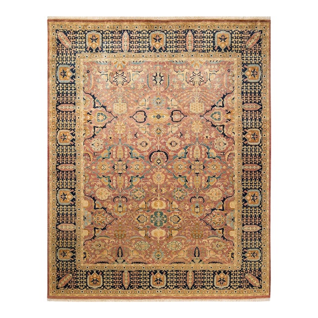 Mogul, One-of-a-Kind Hand-Knotted Area Rug in Pink, 8' 2" x 10' 0" For Sale