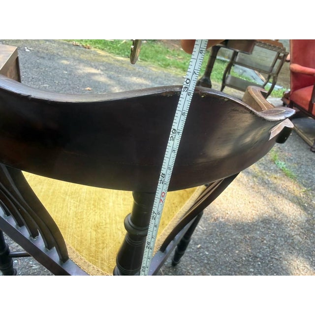 Antique Edwardian Style Marquetry Mahogany Corner Chair For Sale - Image 14 of 14