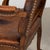 Pair of 20th Century French Oak Armchairs With Vintage Leather For Sale - Image 14 of 18