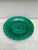 Green Victorian Majolica sunflower plate Wedgwood, circa 1880.
