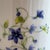 Vintage Porcelain Trumpet Vase W/ Blue Bellflower Motif For Sale - Image 4 of 18