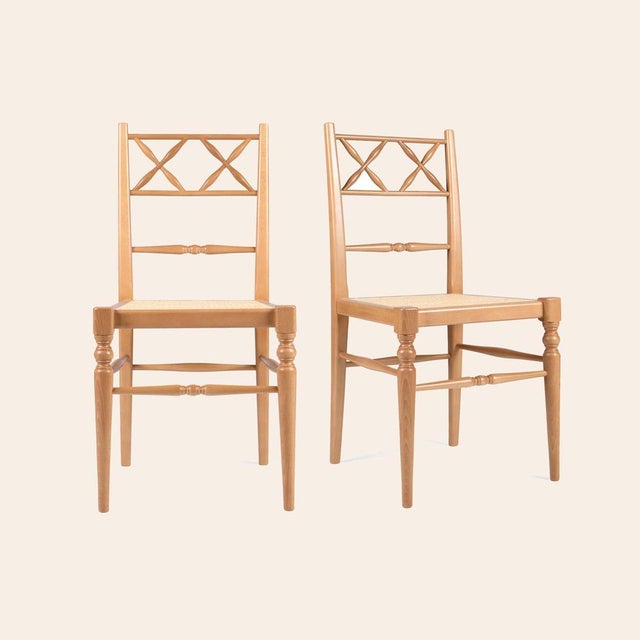 Charcoal Natural Chiara Dining Chairs by Ceraudo, Set of 2 For Sale - Image 8 of 8