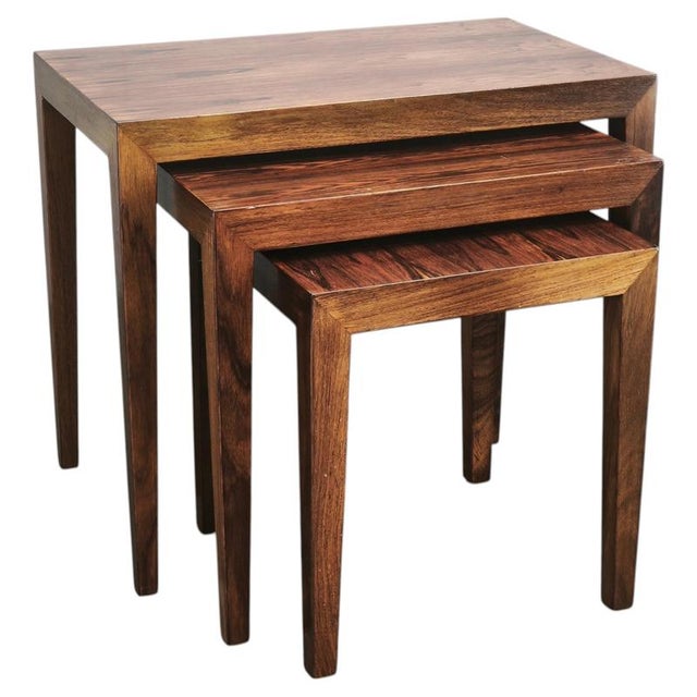 Nesting Tables by Severin Hansen for Haslev, Denmark, 1960s, Set of 3 For Sale - Image 18 of 18