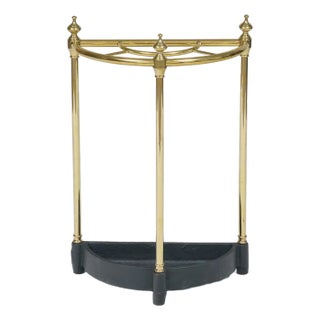 1920s Brass Umbrella Stand For Sale