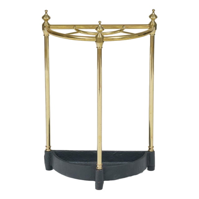 1920s Brass Umbrella Stand For Sale