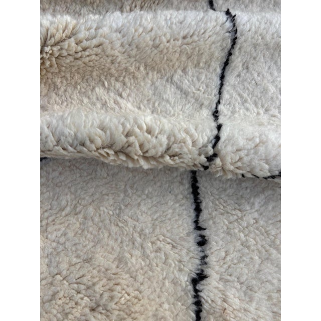 White Authentic Wool Carpet For Sale - Image 11 of 13