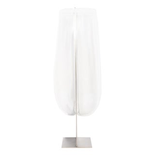 Av Mazzega Italian Model S 510 Glass and Steel Mount Vase by Carlo Nason For Sale