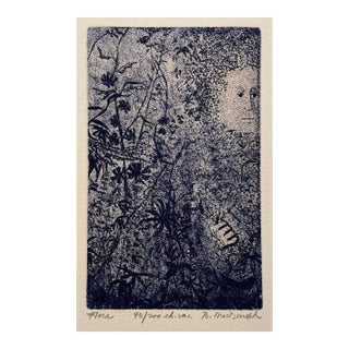 1970s Betsey MacDonald Flora Etching For Sale