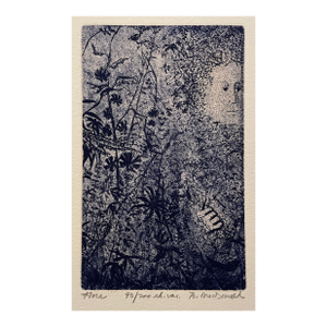 1970s Betsey MacDonald Flora Etching