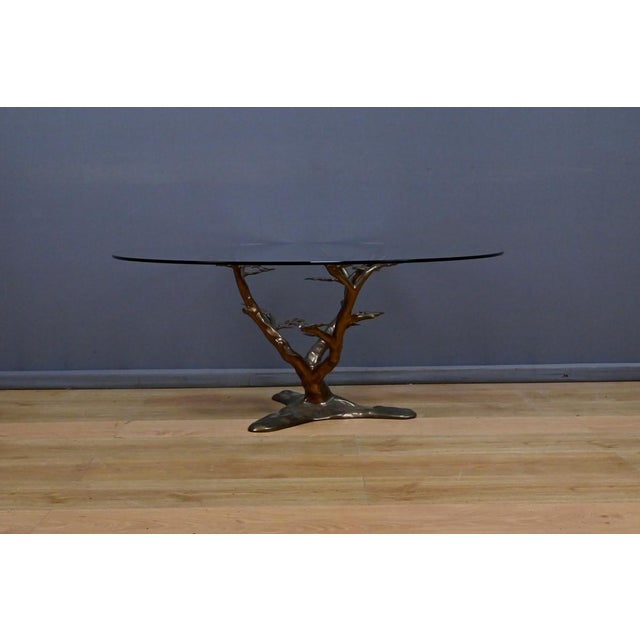 Black Bonsai Coffee Table attributed to Willy Daro, 1970s For Sale - Image 8 of 14