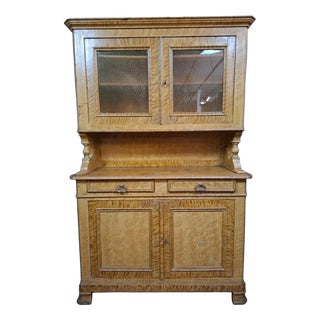 Lacquered Wood 2-Body Buffet, Late 19th Century For Sale