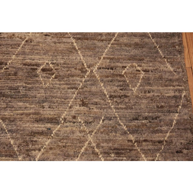 Modern Modern Moroccan Hallway Runner Rug For Sale - Image 3 of 7