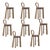 Mary III Bar Chairs in Wood by Ottiu, Set of 8 For Sale