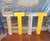 I have 4 of the letters "T" Came off the Scottish Rite Childrens Hospital in Dallas. Built in 1977, these letters were the...