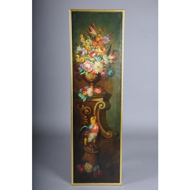 Still Life with Bouquet of Flowers, 20th Century, Oil on Panel For Sale - Image 3 of 18