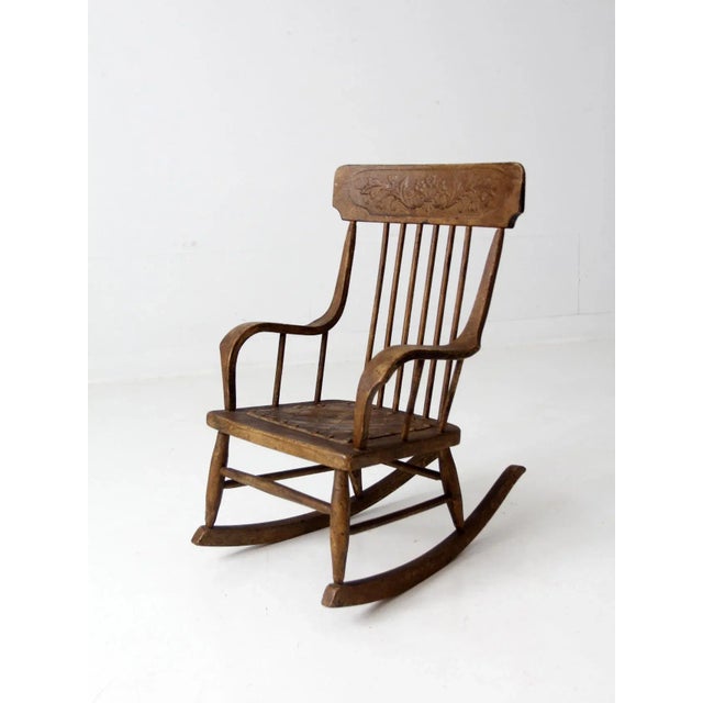 Early 20th Century Antique Children's Rocking Chair For Sale - Image 5 of 12