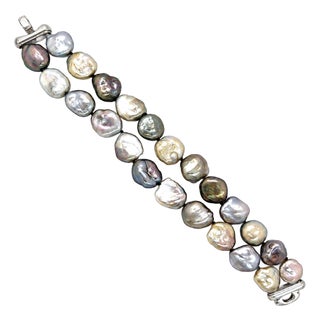 Baroque Tahitian Pearl Bracelet For Sale