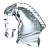 Late 20th Century Baccarat Art Crystal Horse Head by Tauni De Lesseps For Sale