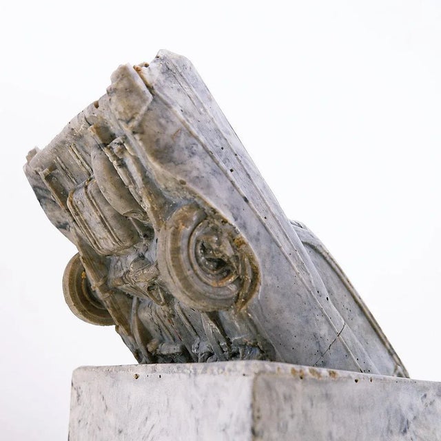 After Fernand Flausch, Death of the Automobile-Inspired Sculpture, 2000s, Cast Resin For Sale - Image 12 of 15