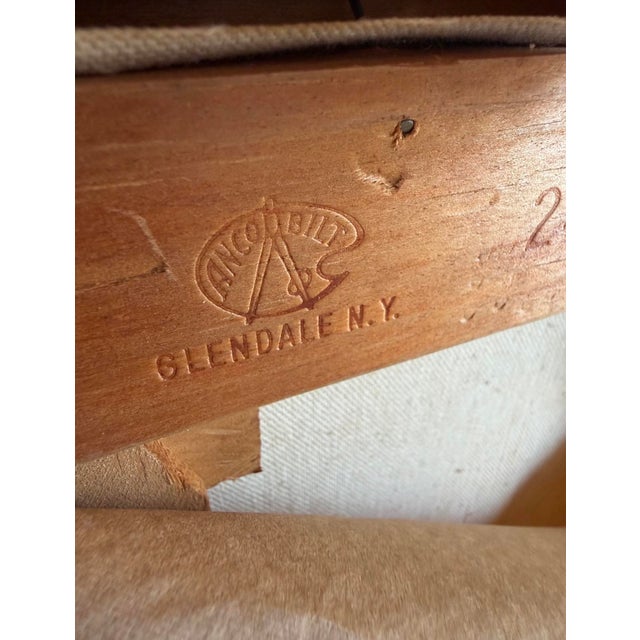 Cornflower Blue American School Mid-Century Ballet Class Oil on Canvas by Reimi For Sale - Image 8 of 10