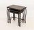 Contemporary Set of Three Contemporary Mahogany Inlay Nesting Tables For Sale - Image 3 of 11