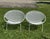 White Tempestini Oversized Radar Chairs Powder Coated White - A Pair For Sale - Image 8 of 8