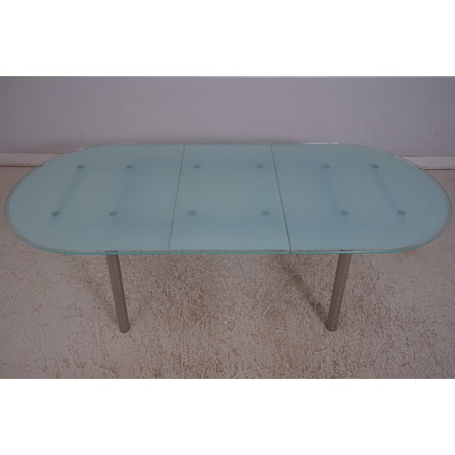 Calligaris Calligaris Modern Design Glass Top Dining Table For Sale - Image 4 of 12