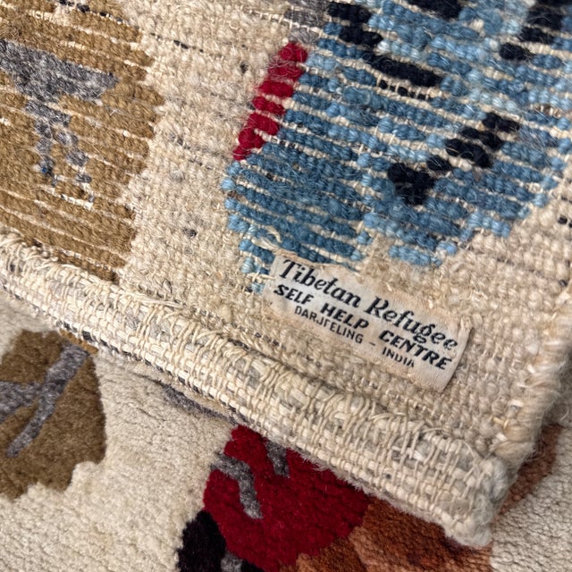 3ft 2in X 5ft 9in Tibetan Refugee Darjeeling Area Rug For Sale - Image 12 of 12