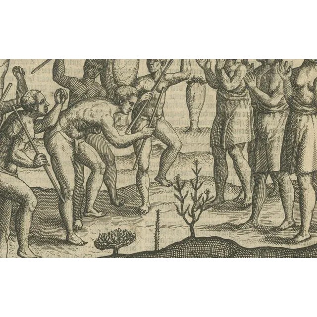 Conflict Between Island Natives, 1611, Paper For Sale - Image 4 of 10