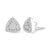 Let yourself be dazzled by these trillion shaped stud earrings. Made in 14k white gold, these earrings showcase 1/2 ct TDW...