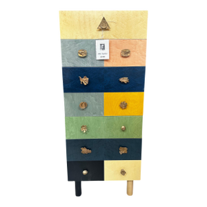 1990s Signed Zanotta Genesio Chest of Drawers in Veneered Wood by Alik Cavaliere