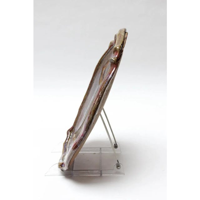 Mid-Century Modern Vintage Figural "Man and Tree' Ceramic Charger by Pollack For Sale - Image 3 of 13