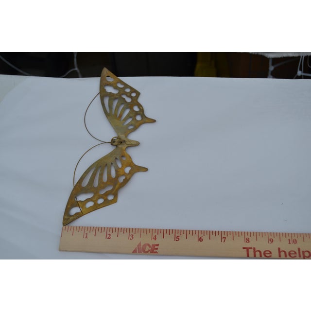 1970s Brass Butterfly Wall Decor- Set of 3 For Sale - Image 13 of 13