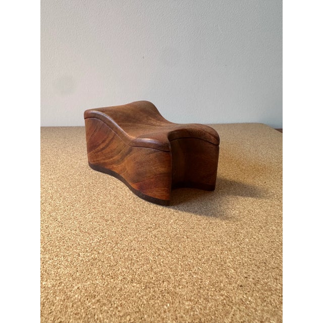 Folk Art 1970s Fred Buss Woodworks Handcrafted Box For Sale - Image 3 of 10