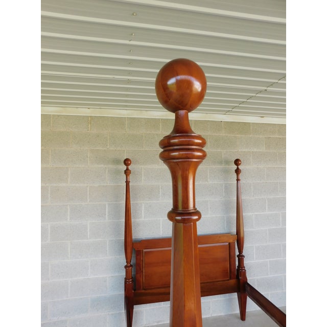 Mid 20th Century John Wanamaker Ny Shaker Cannon Ball Pencil Poster Cherry Full Size Poster Bed For Sale - Image 5 of 17
