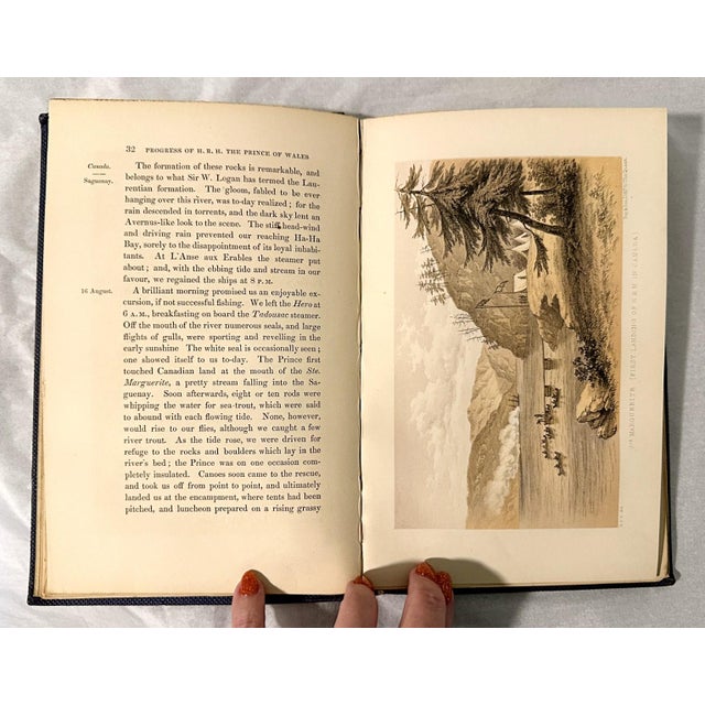 Antique 1st Ed Book: Journal of the Progress of h.r.h. The Prince of Wales Through British North America 1860 For Sale - Image 9 of 13