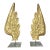 19th Century Italian Baroque Giltwood Wings on Iron Bases For Sale