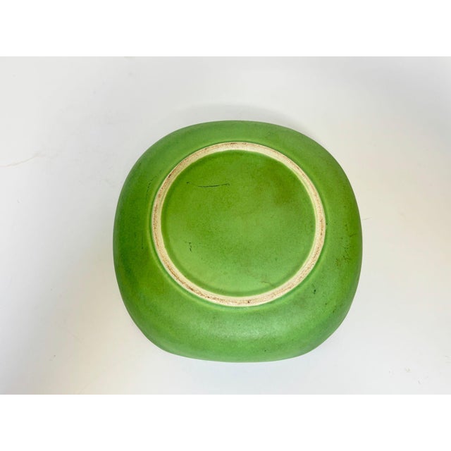 Large French Mid-Century Advertising Ceramic Ashtray Green and Black 1950s For Sale - Image 12 of 13