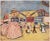 An excellent offset lithograph, print, after painting "The Posters in Trouville" (1906) by Albert Marquet. Signed in the...