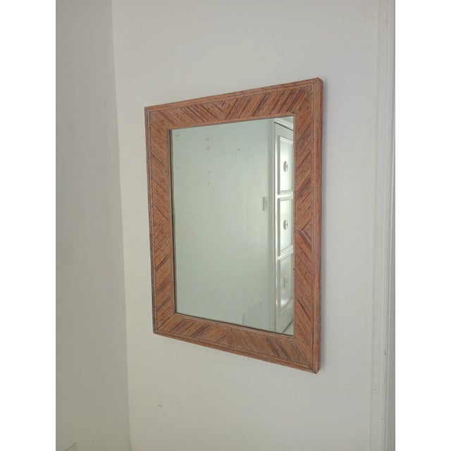 Vintage Bamboo Wall Mirror For Sale - Image 12 of 12