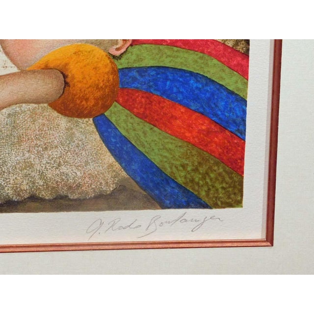 Paper Graciela Rodo Boulanger Jour De Vacances Hand Signed Original Lithograph Art Coa For Sale - Image 7 of 8